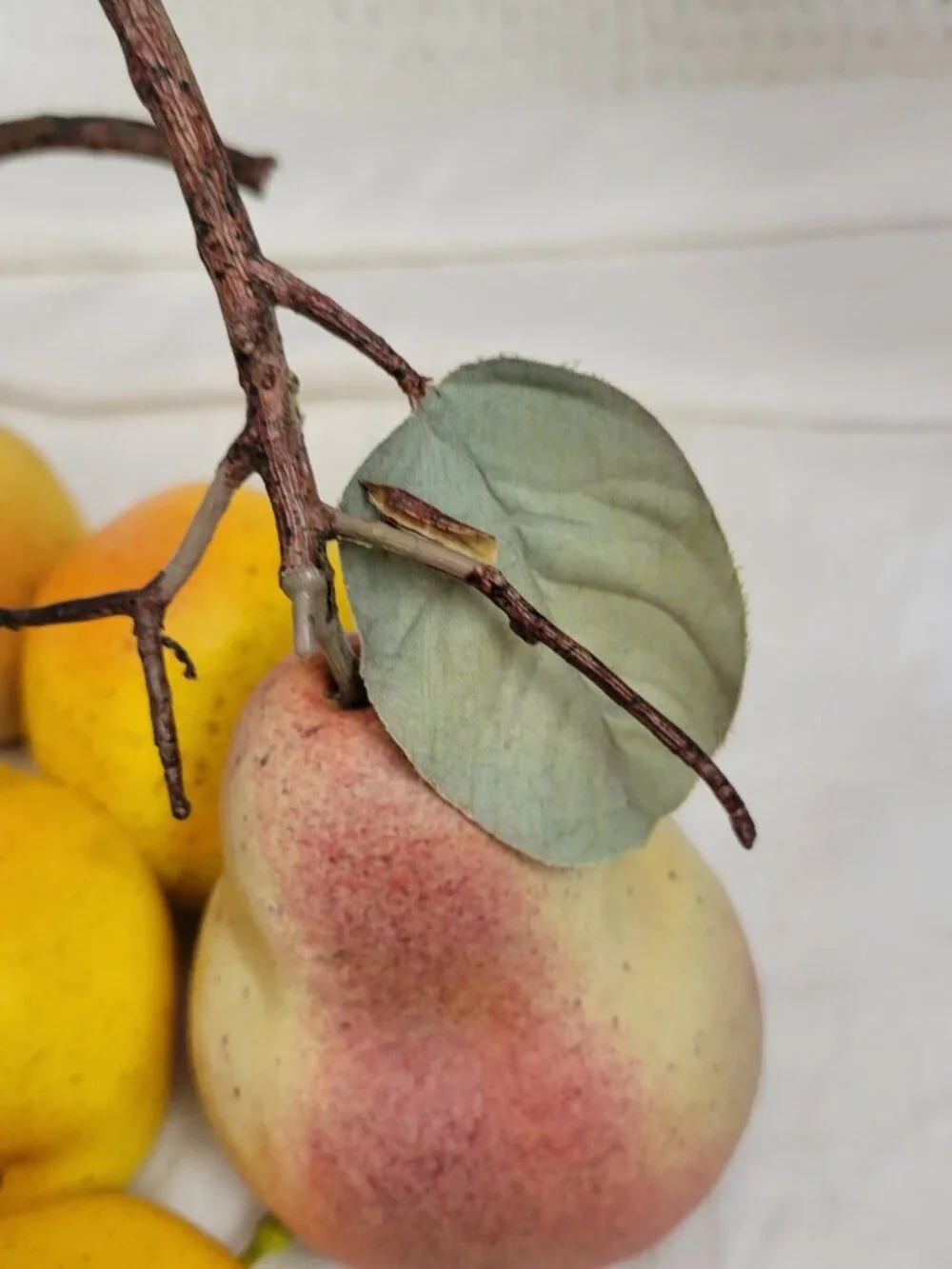 Faux Fruit LOT of 15 realistic pears lemons grapes berries squash peaches stage